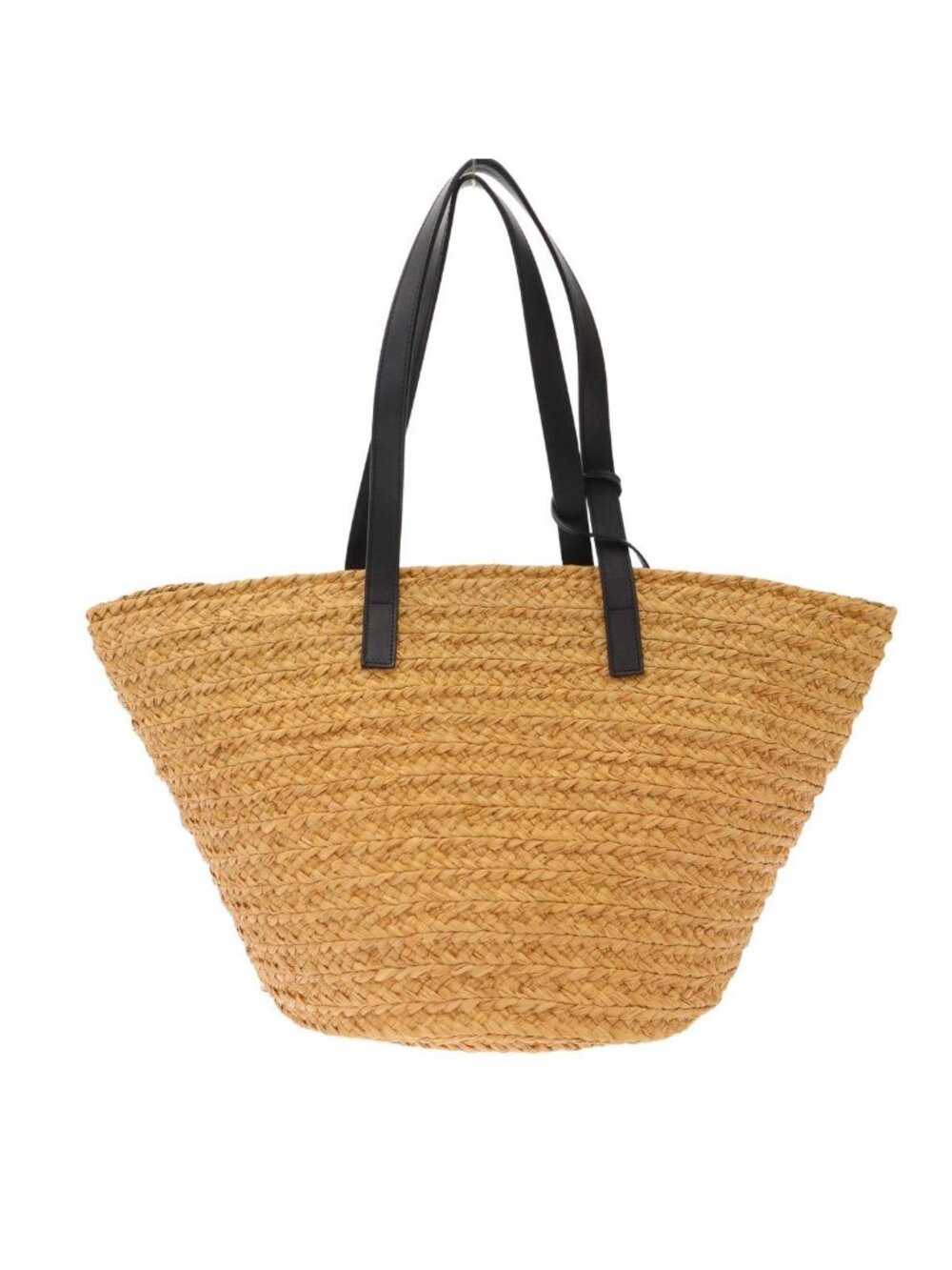 Saint Laurent Paris Panier Medium Basket Tote Bag Beige Black